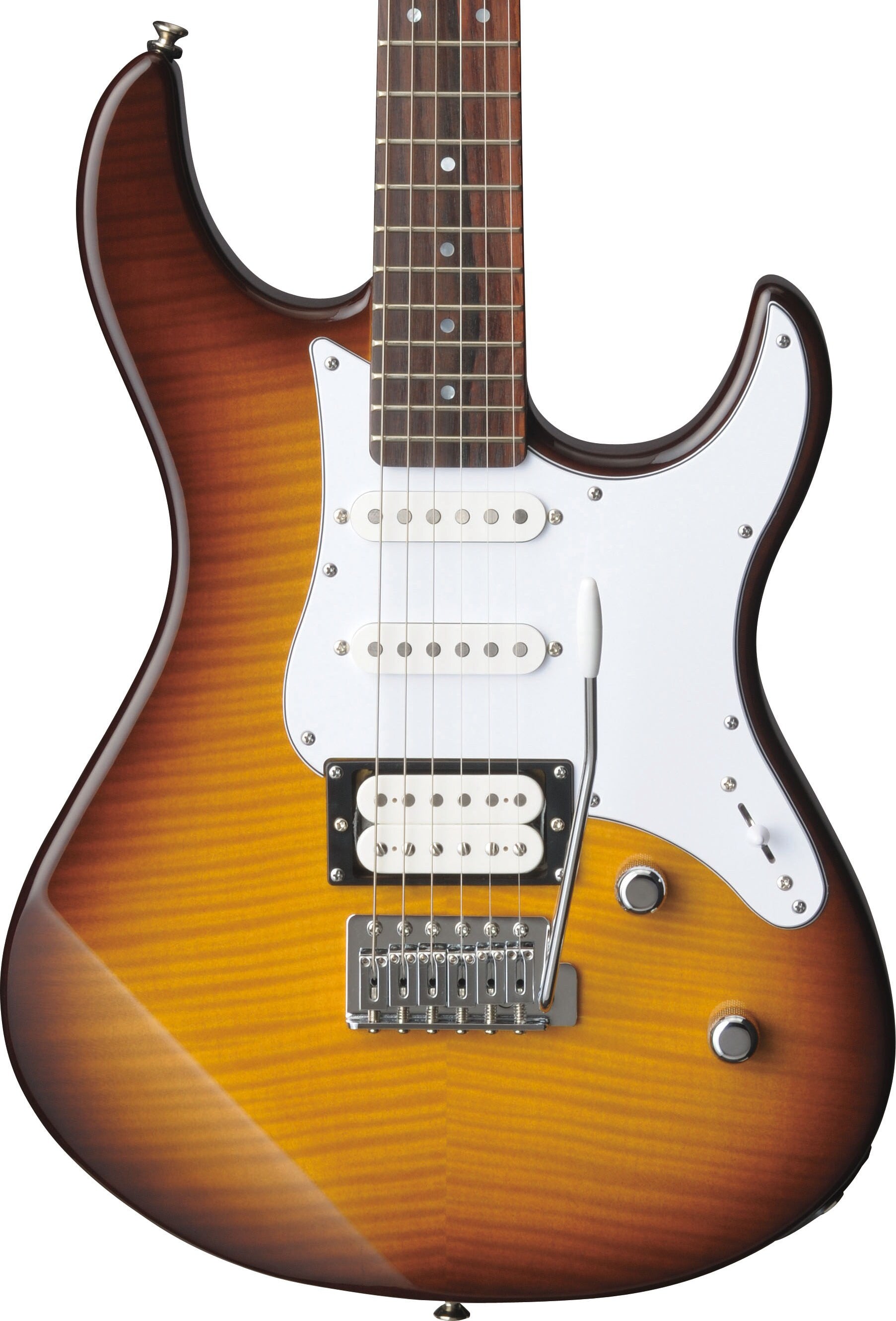 Yamaha PAC212VFM Tobacco Brown Sunburst Electric Guitar – Flame Maple Style & Versatile Tone