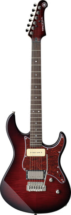 Yamaha PAC611VFM Dark Red Burst Electric Guitar – P90 Clarity & Seymour Duncan Tremolo Power