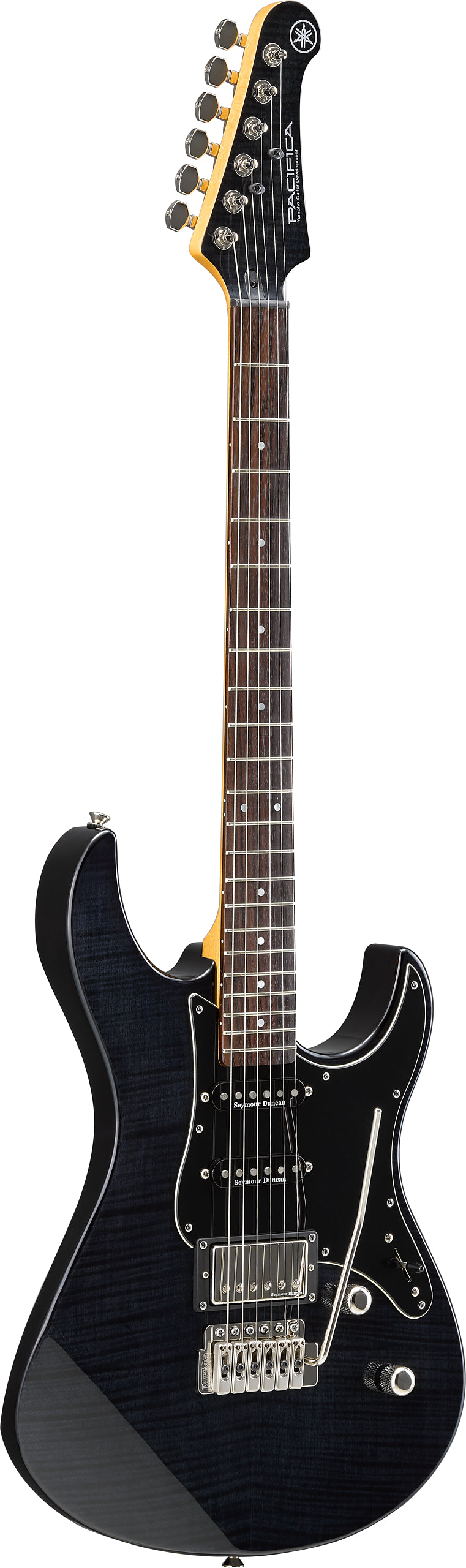 Yamaha PAC612VIIFM Translucent Black Electric Guitar – Seymour Duncan Flexibility & Precision Tremolo Control
