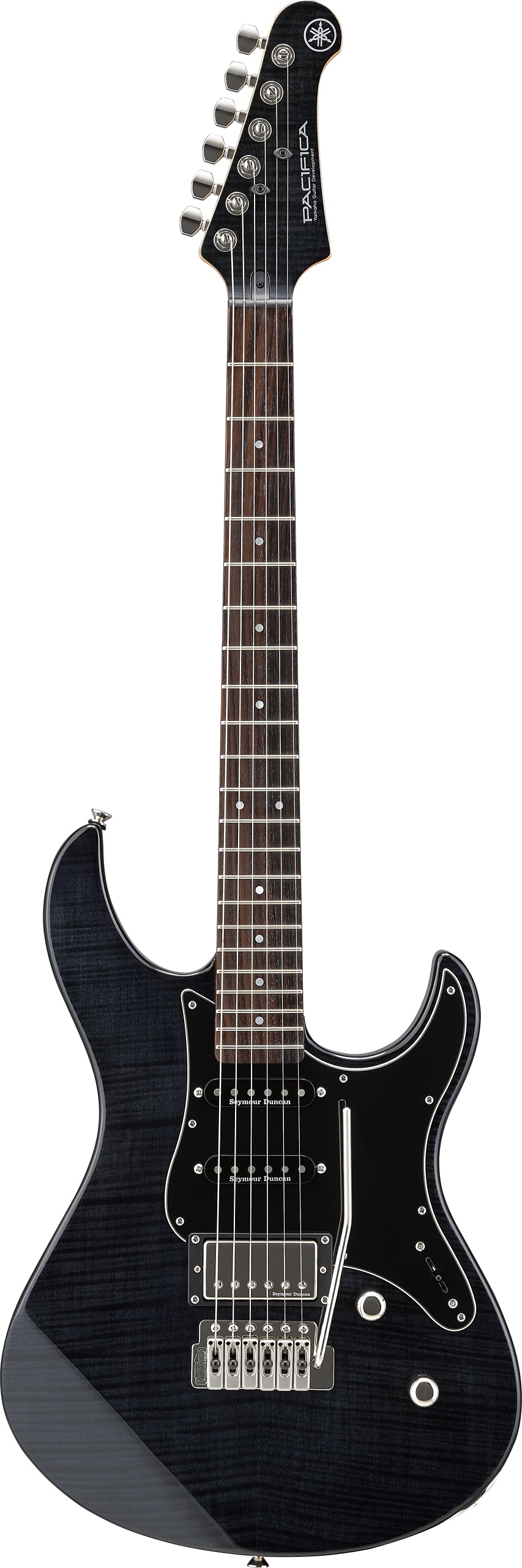 Yamaha PAC612VIIFM Translucent Black Electric Guitar – Seymour Duncan Flexibility & Precision Tremolo Control