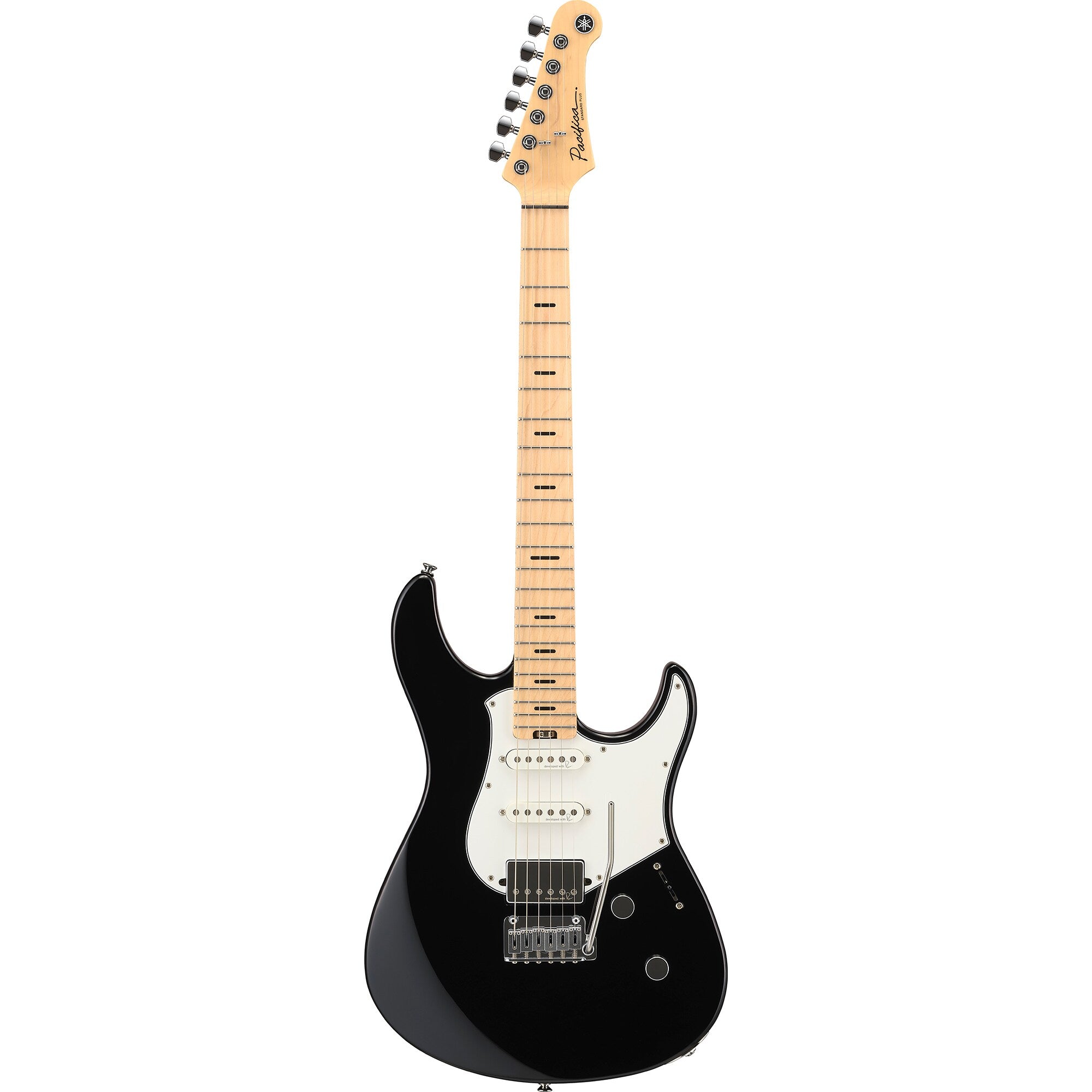 Yamaha PACS+12M Black Electric Guitar – Reflectone Clarity & Maple Snap