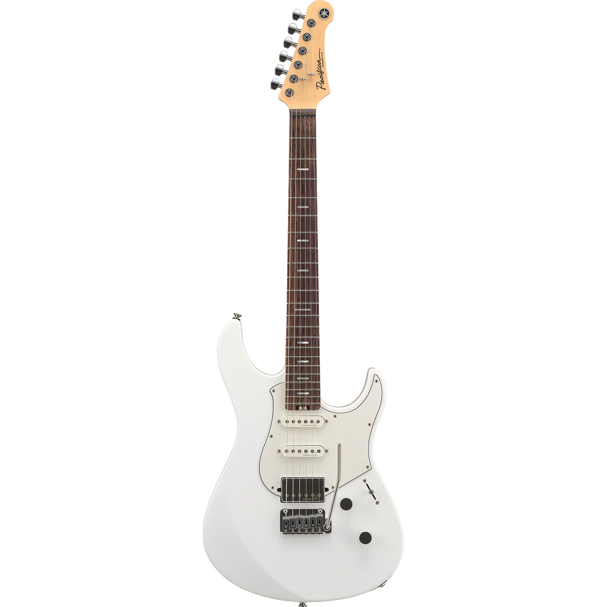 Yamaha PACS+12 Shell White Electric Guitar – Reflectone Clarity & HSS Flexibility
