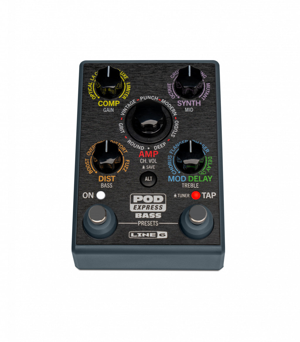 Line 6 POD Express Bass – Ultra-Portable Bass Processor with HX-Derived Tones