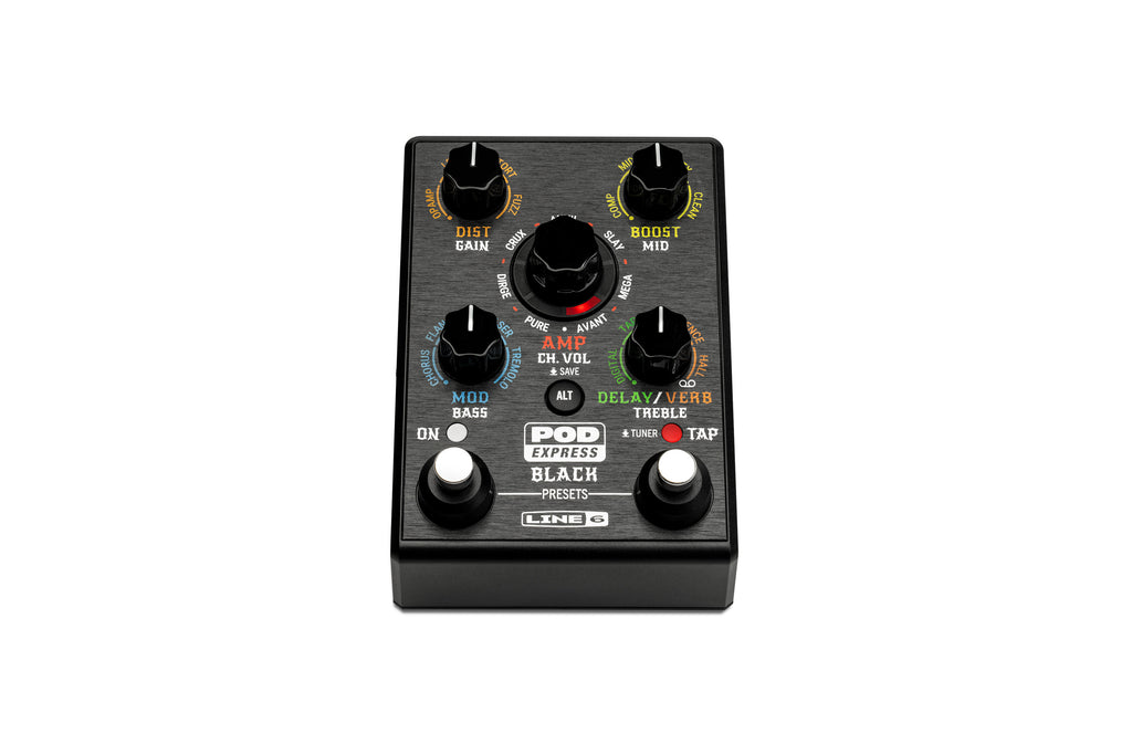 Line 6 POD Express Black – Ultra-Portable Guitar Processor with HX-Derived Tones