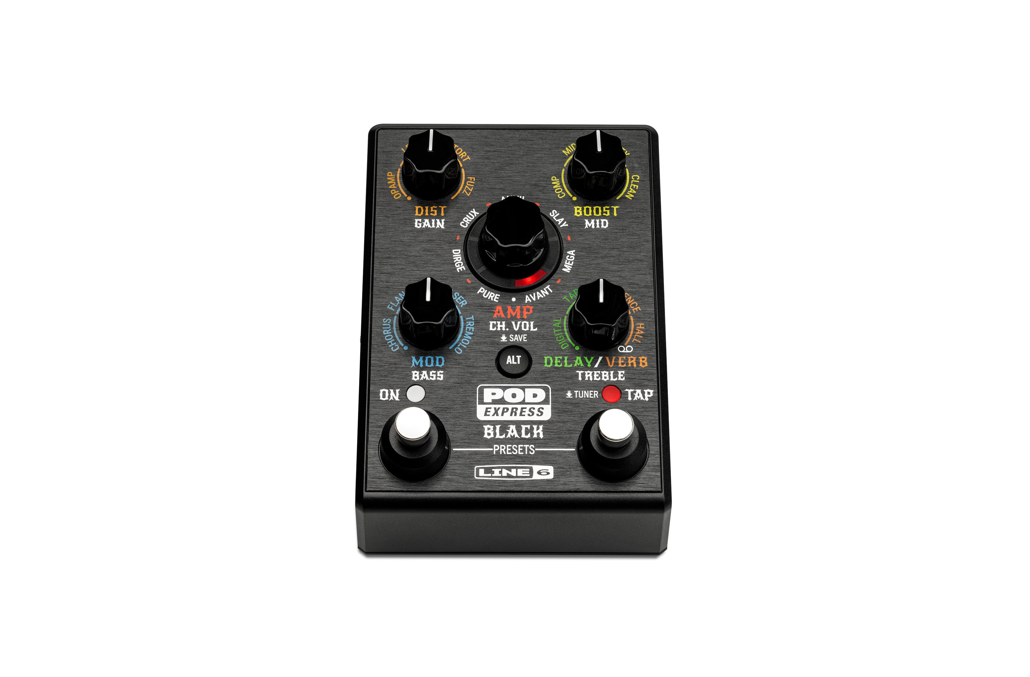 Line 6 POD Express Black – Ultra-Portable Guitar Processor with HX-Derived Tones