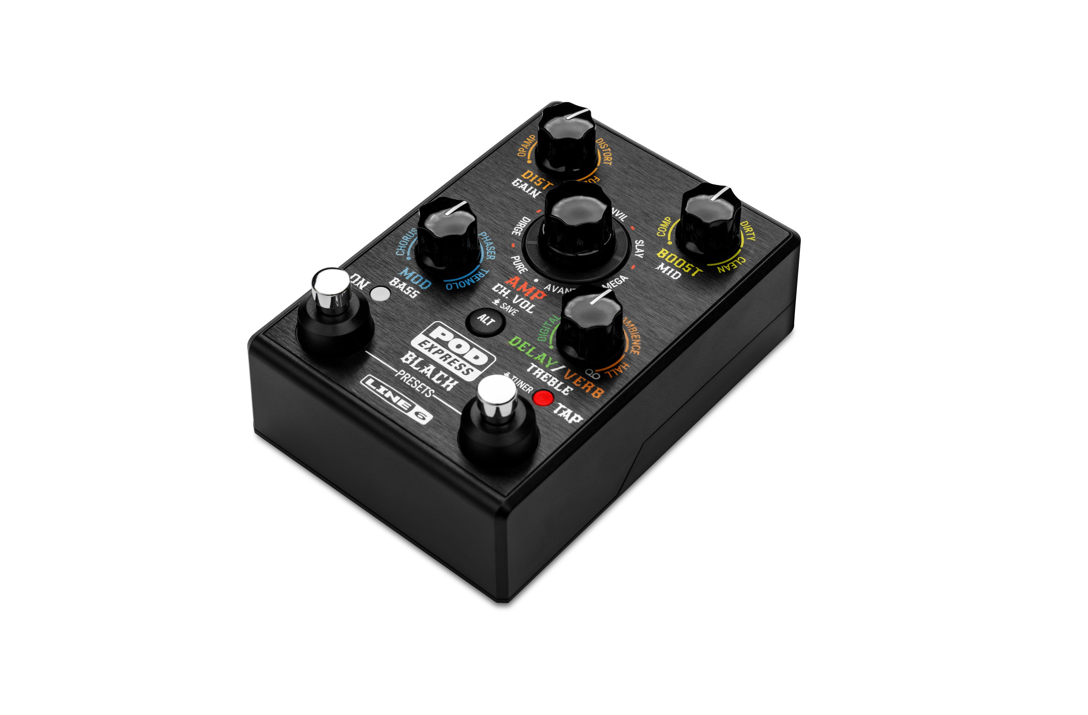Line 6 POD Express Black – Ultra-Portable Guitar Processor with HX-Derived Tones