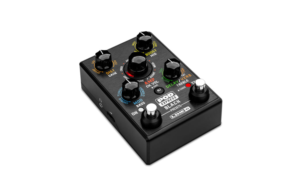 Line 6 POD Express Black – Ultra-Portable Guitar Processor with HX-Derived Tones