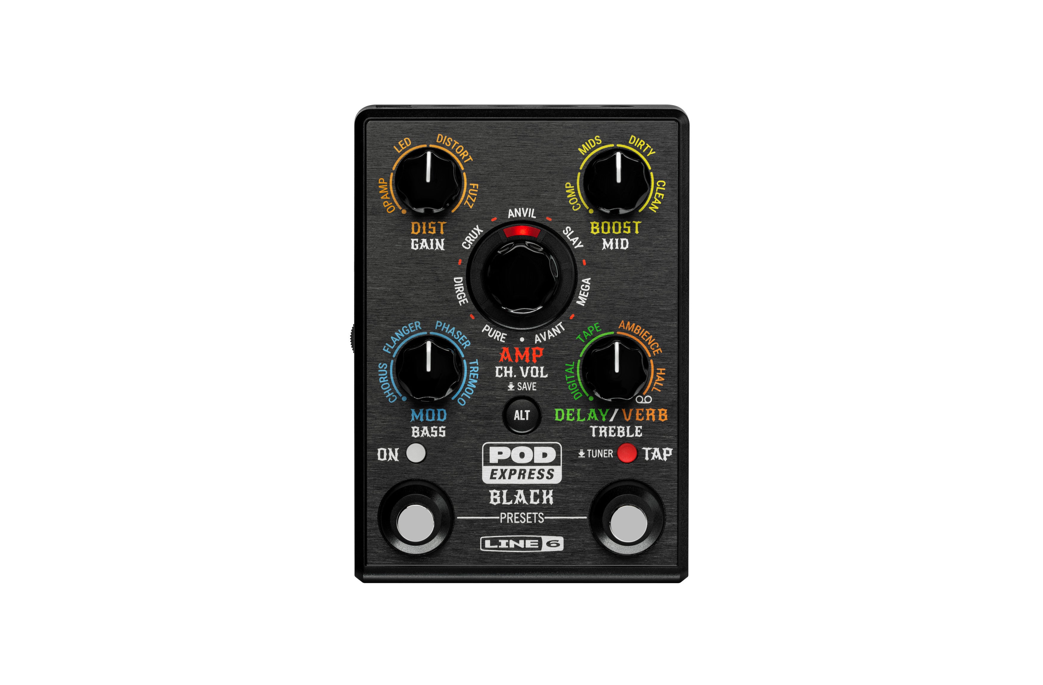 Line 6 POD Express Black – Ultra-Portable Guitar Processor with HX-Derived Tones