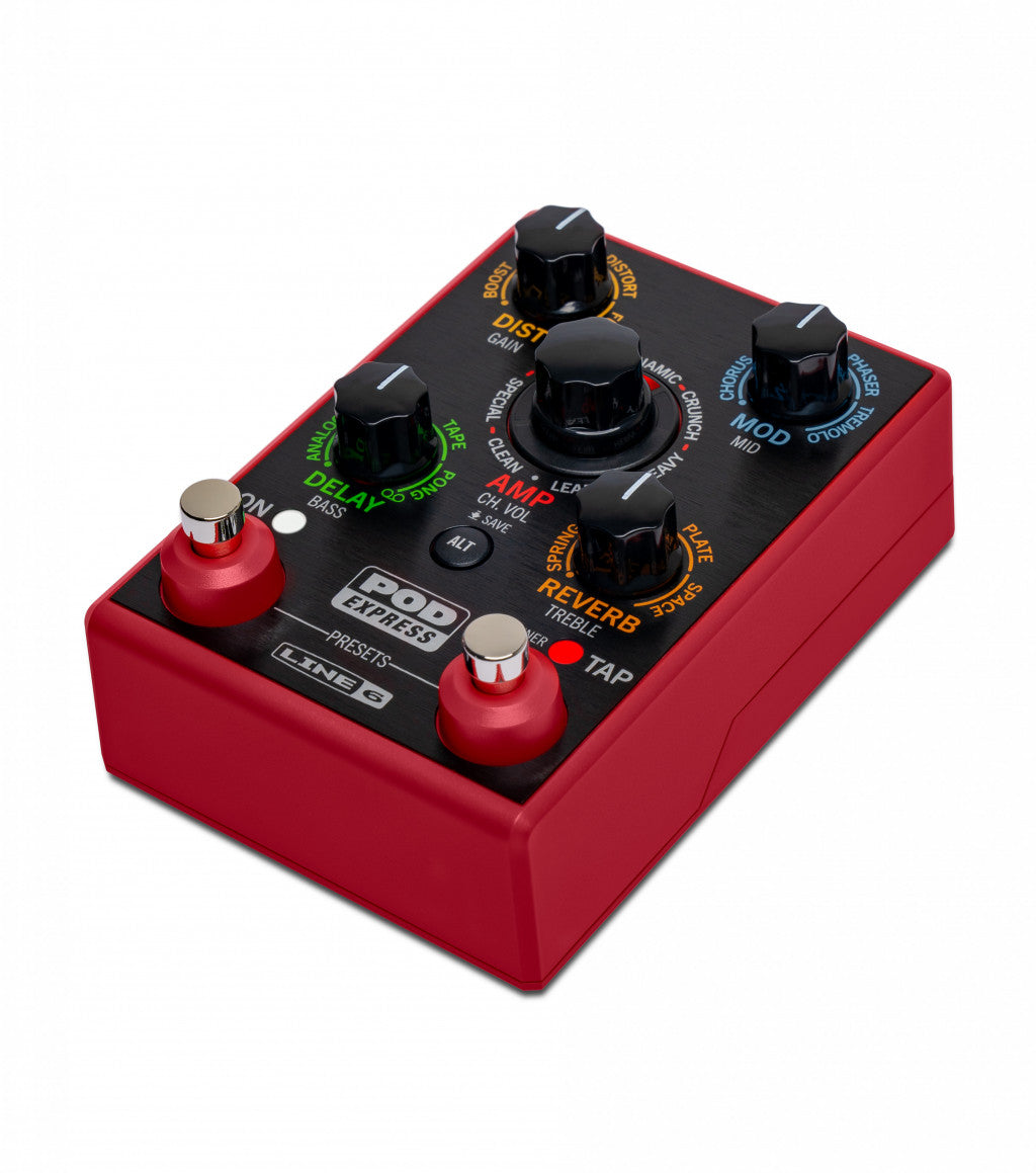 Line 6 POD Express Guitar – Ultra-Portable Guitar Processor with HX-Derived Tones