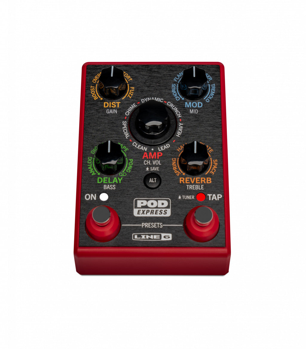 Line 6 POD Express Guitar – Ultra-Portable Guitar Processor with HX-Derived Tones