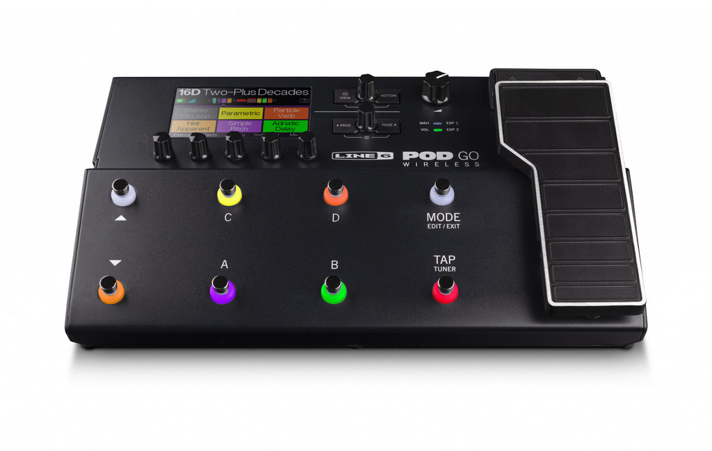 Line 6 POD Go Wireless Guitar Processor – HX Tone with Built-In Wireless Freedom