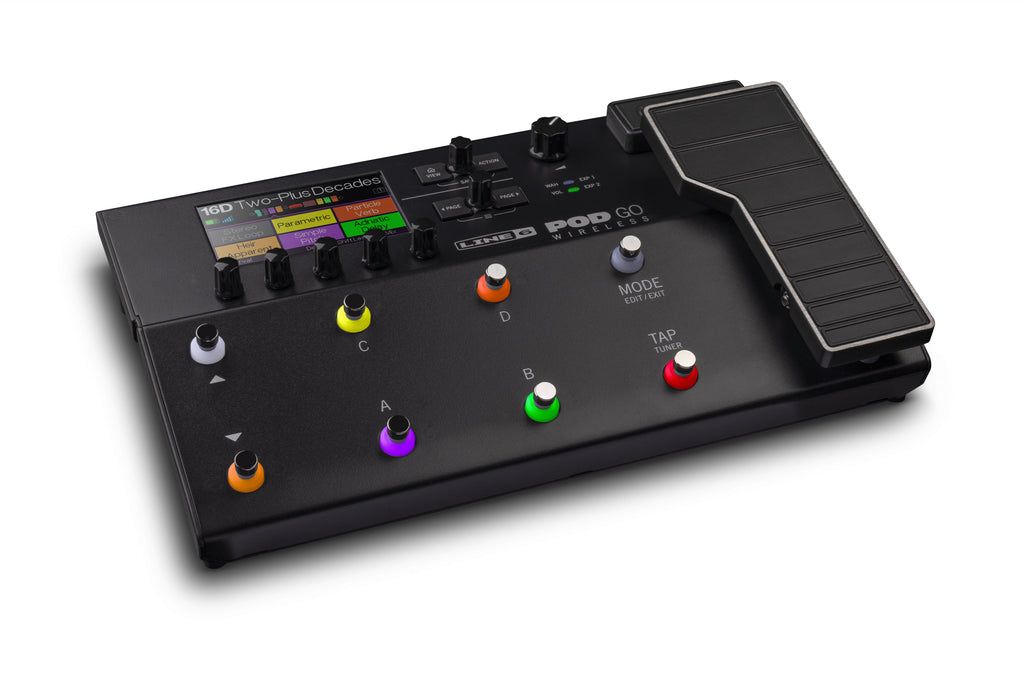 Line 6 POD Go Wireless Guitar Processor – HX Tone with Built-In Wireless Freedom