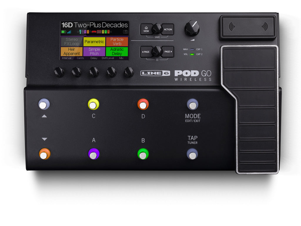 Line 6 POD Go Wireless Guitar Processor – HX Tone with Built-In Wireless Freedom