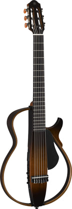 Yamaha SLG200N Tobacco Brown Sunburst Silent Guitar – Quiet Nylon-String Practice & Travel Performance