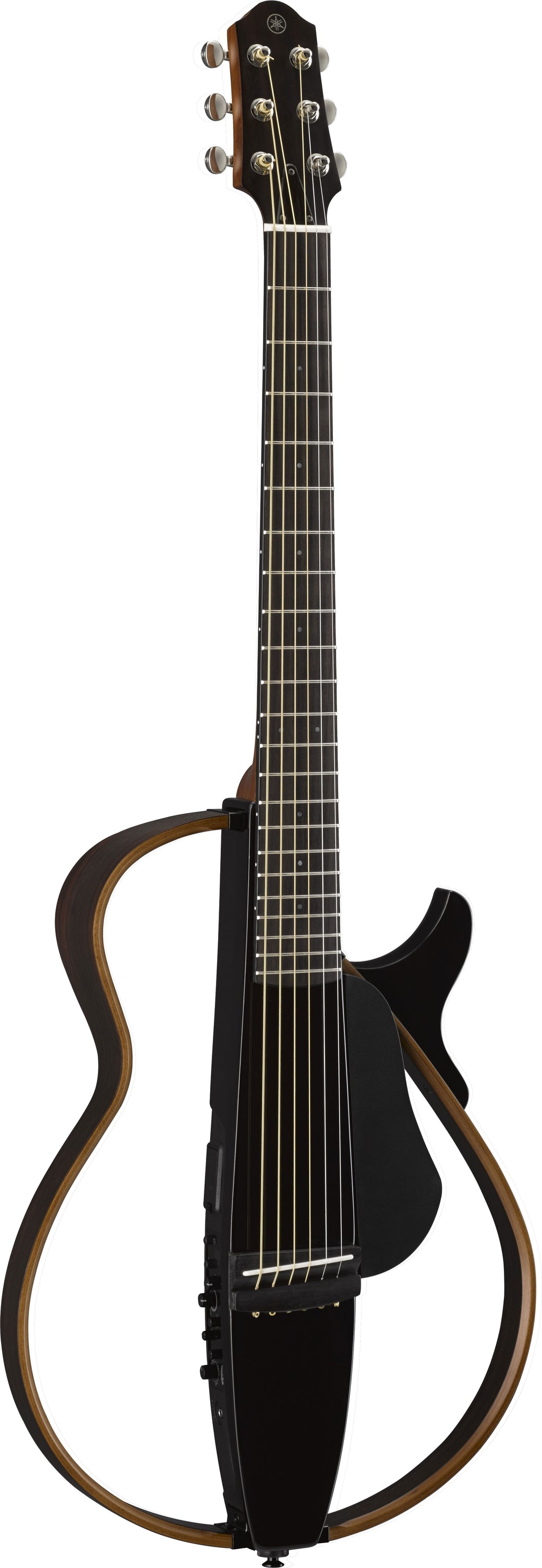 Yamaha SLG200S Translucent Black Silent Guitar – Quiet Steel-String Practice & Travel Performance