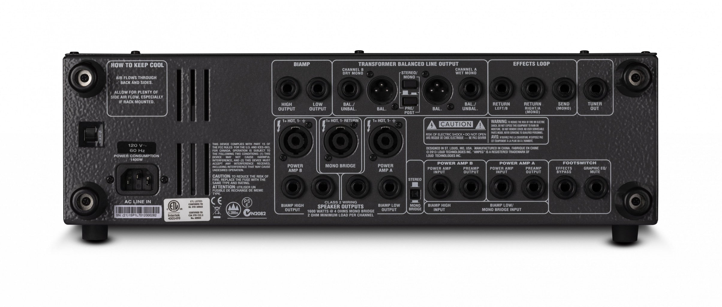 Ampeg SVT-4PRO Bass Amplifier Head