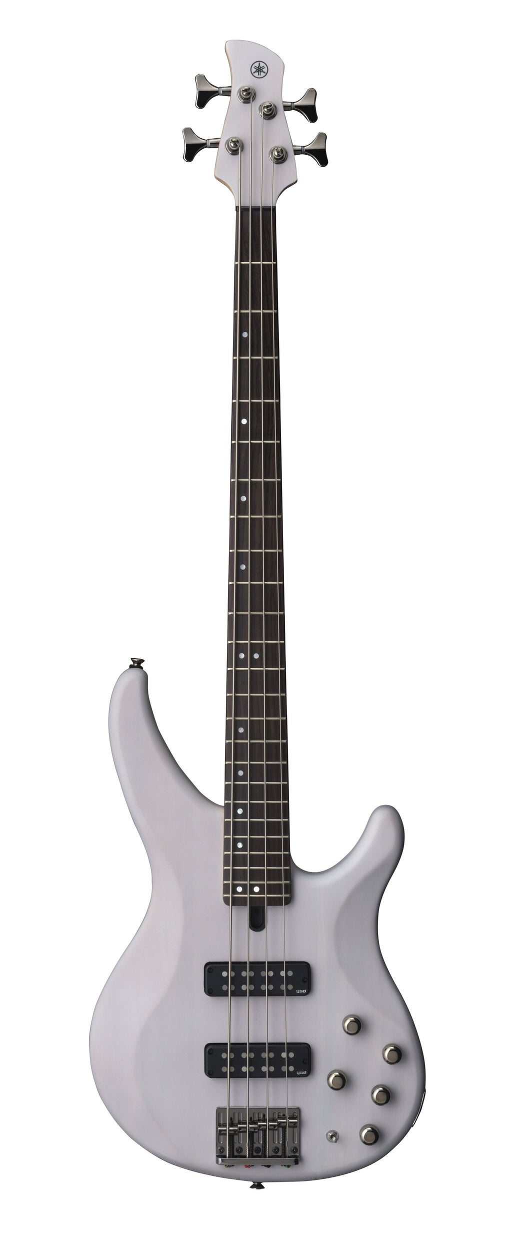 Yamaha TRBX504 Translucent White Bass Guitar – Active/Passive Flexibility & Modern Performance