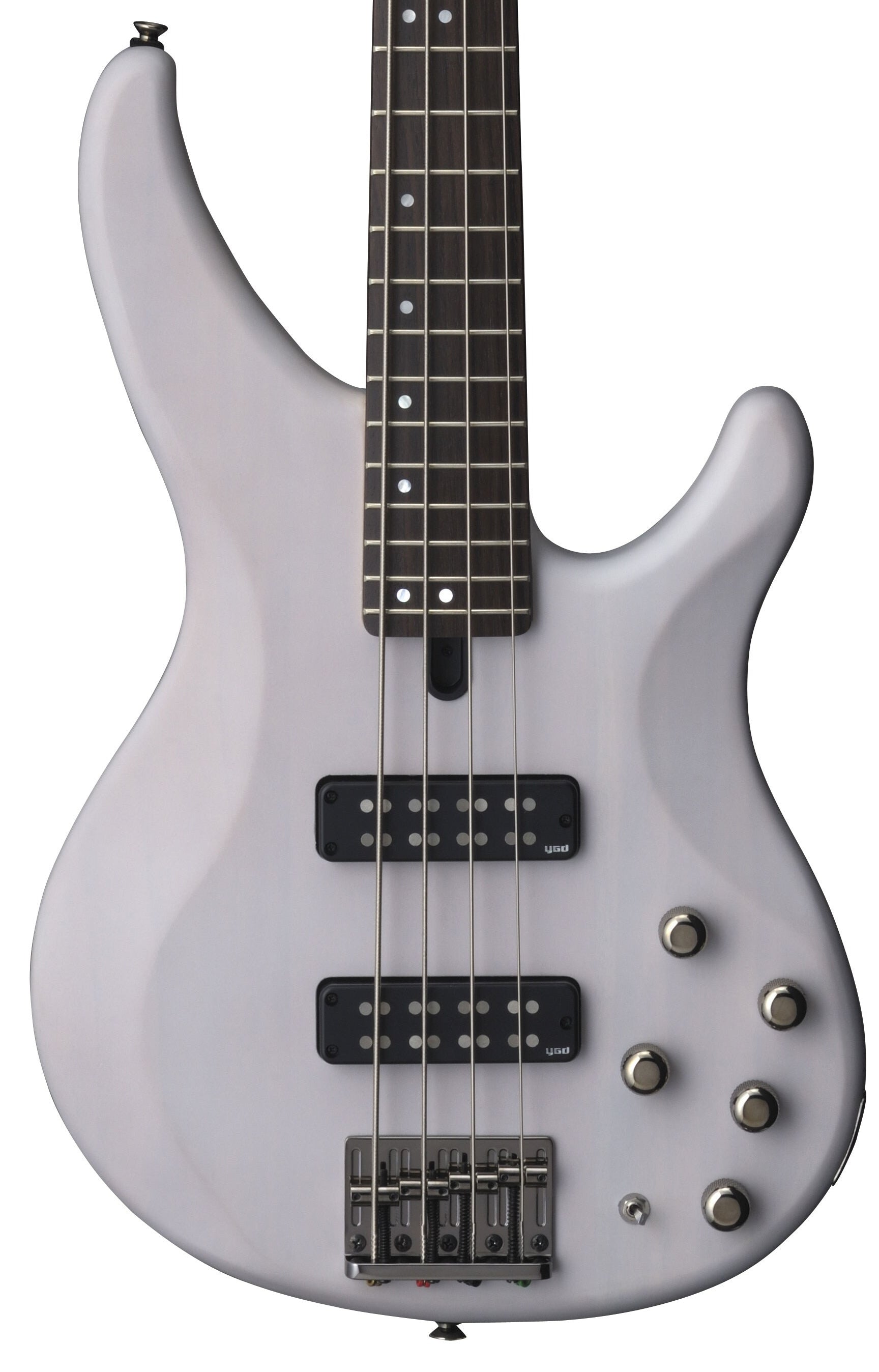 Yamaha TRBX504 Translucent White Bass Guitar – Active/Passive Flexibility & Modern Performance