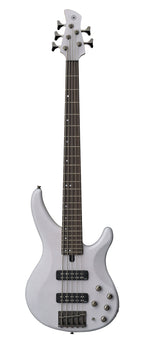 Yamaha TRBX505 Translucent White 5-String Bass Guitar – Active/Passive Flexibility & Extended Low-End Range