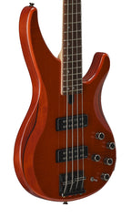 Yamaha TRBX604FM Caramel Brown Bass Guitar – Flamed Maple Style & Active/Passive Flexibility