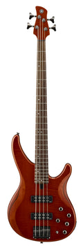 Yamaha TRBX604FM Caramel Brown Bass Guitar – Flamed Maple Style & Active/Passive Flexibility