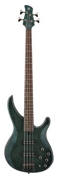 Yamaha TRBX604FM Indigo Blue Bass Guitar – Flamed Maple Style & Active/Passive Flexibility
