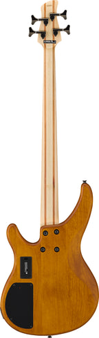 Yamaha TRBX604FM Matte Amber Bass Guitar – Flamed Maple Style & Active/Passive Flexibility