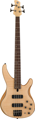 Yamaha TRBX604FM Natural Satin Bass Guitar – Flamed Maple Style & Active/Passive Flexibility