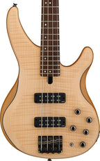 Yamaha TRBX604FM Natural Satin Bass Guitar – Flamed Maple Style & Active/Passive Flexibility