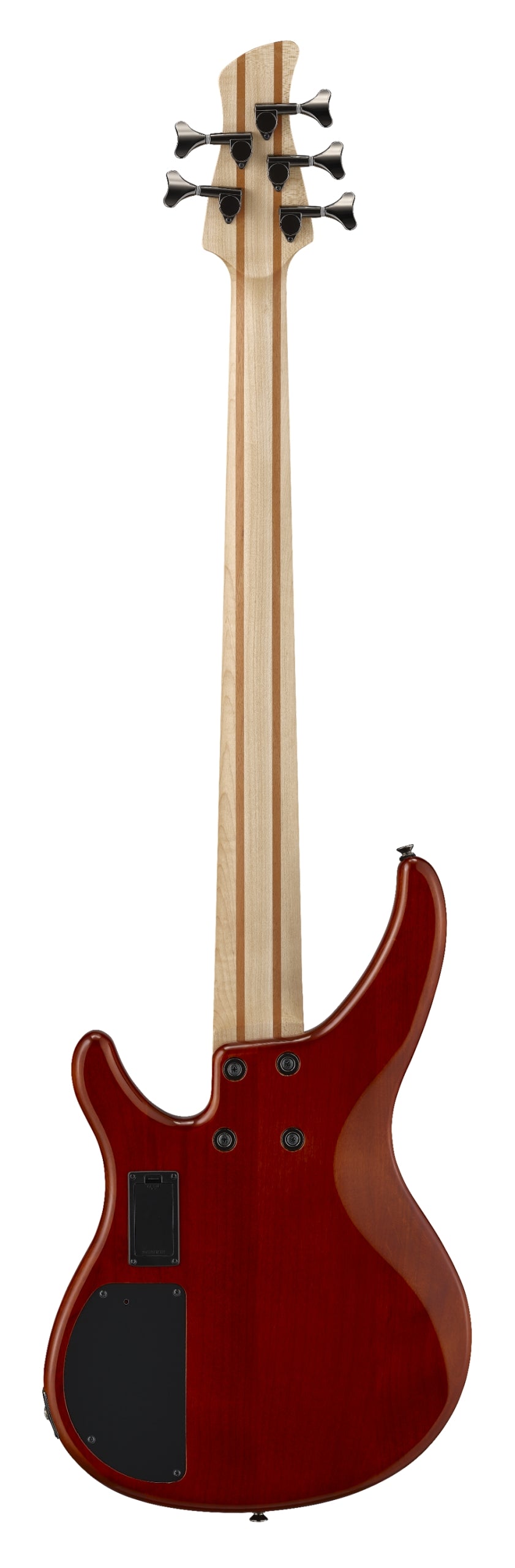Yamaha TRBX605FM Caramel Brown 5-String Bass Guitar – Flamed Maple Style & Extended Active/Passive Flexibility