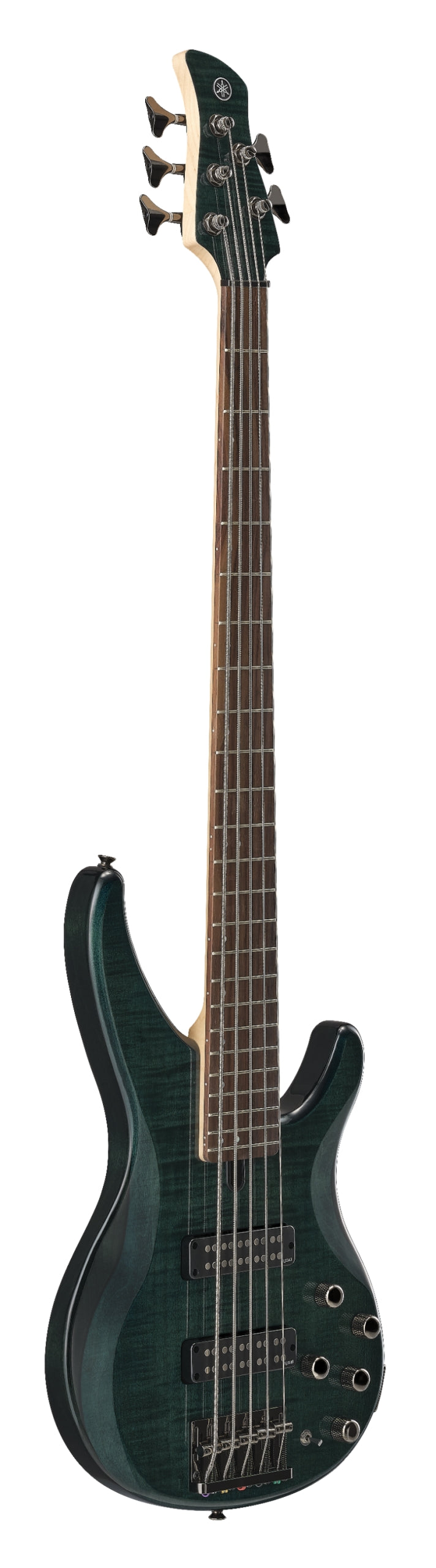 Yamaha TRBX605FM Indigo Blue 5-String Bass Guitar – Flamed Maple Style & Extended Active/Passive Flexibility