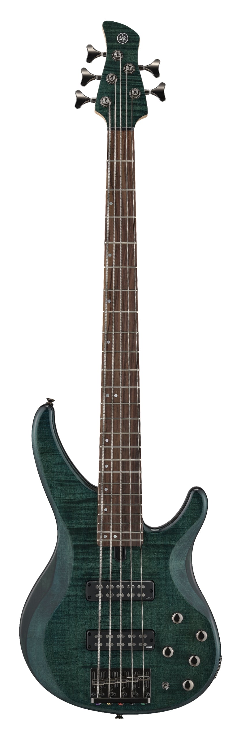 Yamaha TRBX605FM Indigo Blue 5-String Bass Guitar – Flamed Maple Style & Extended Active/Passive Flexibility