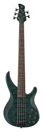 Yamaha TRBX605FM Indigo Blue 5-String Bass Guitar – Flamed Maple Style & Extended Active/Passive Flexibility