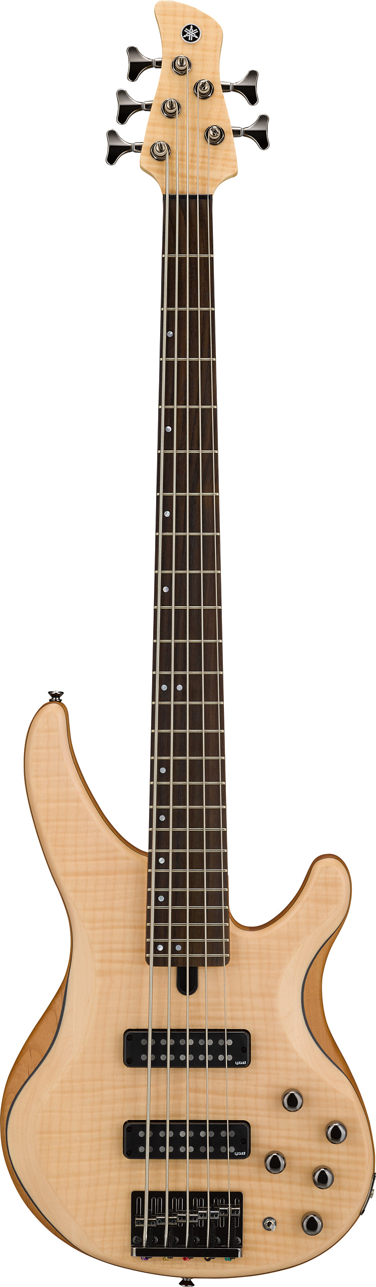 Yamaha TRBX605FM Natural Satin 5-String Bass Guitar – Flamed Maple Style & Extended Active/Passive Flexibility