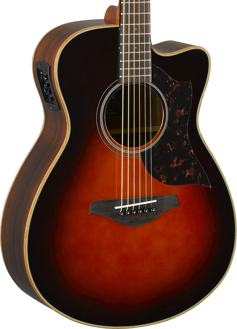 Yamaha AC1R Tobacco Brown Sunburst Concert Acoustic-Electric Guitar