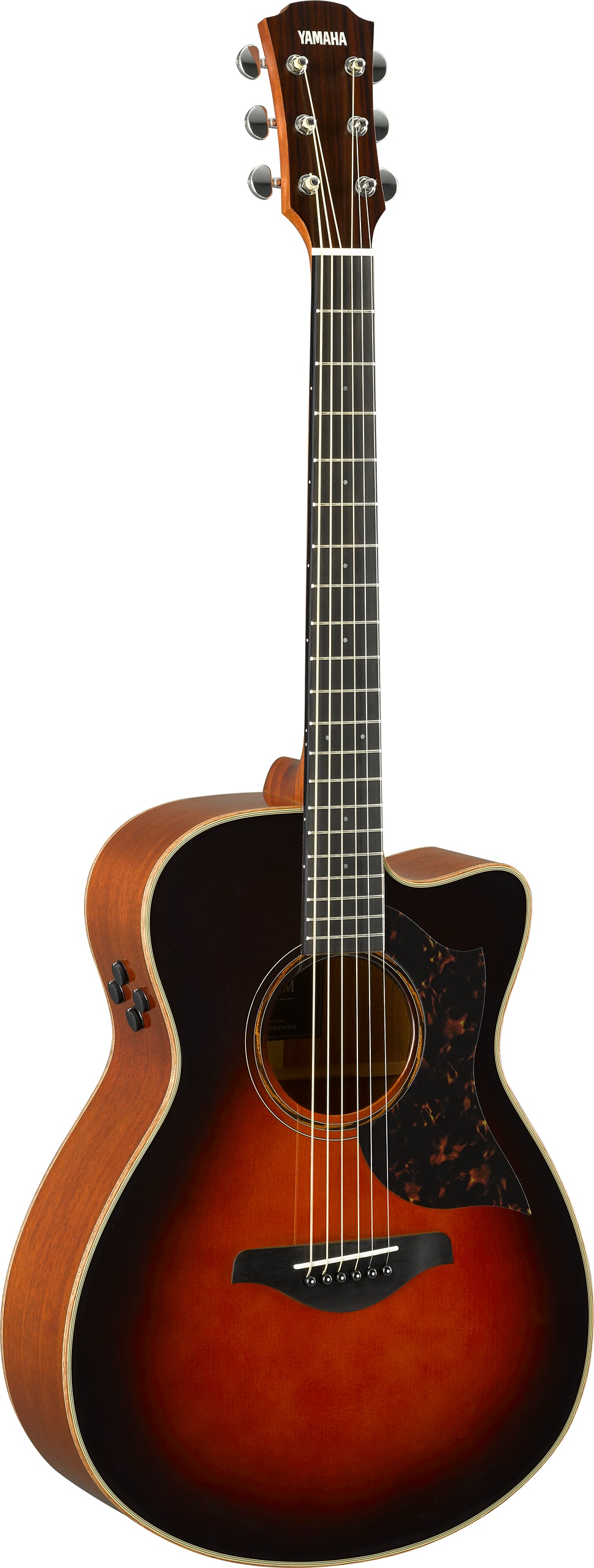 Yamaha AC3M Tobacco Brown Sunburst Acoustic-Electric Guitar – Concert Comfort & All-Solid Mahogany Warmth