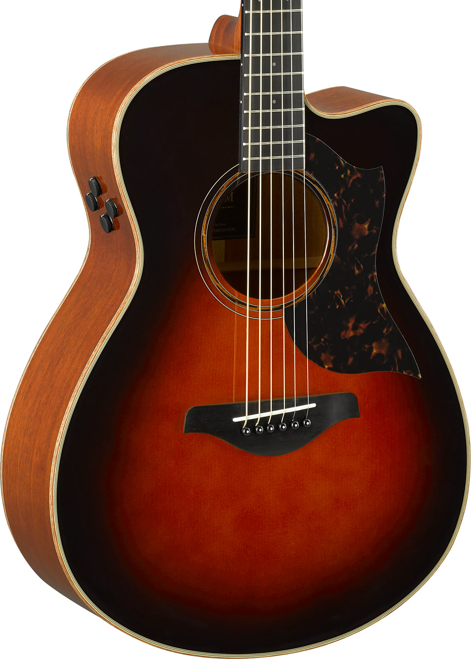 Yamaha AC3M Tobacco Brown Sunburst Acoustic-Electric Guitar – Concert Comfort & All-Solid Mahogany Warmth