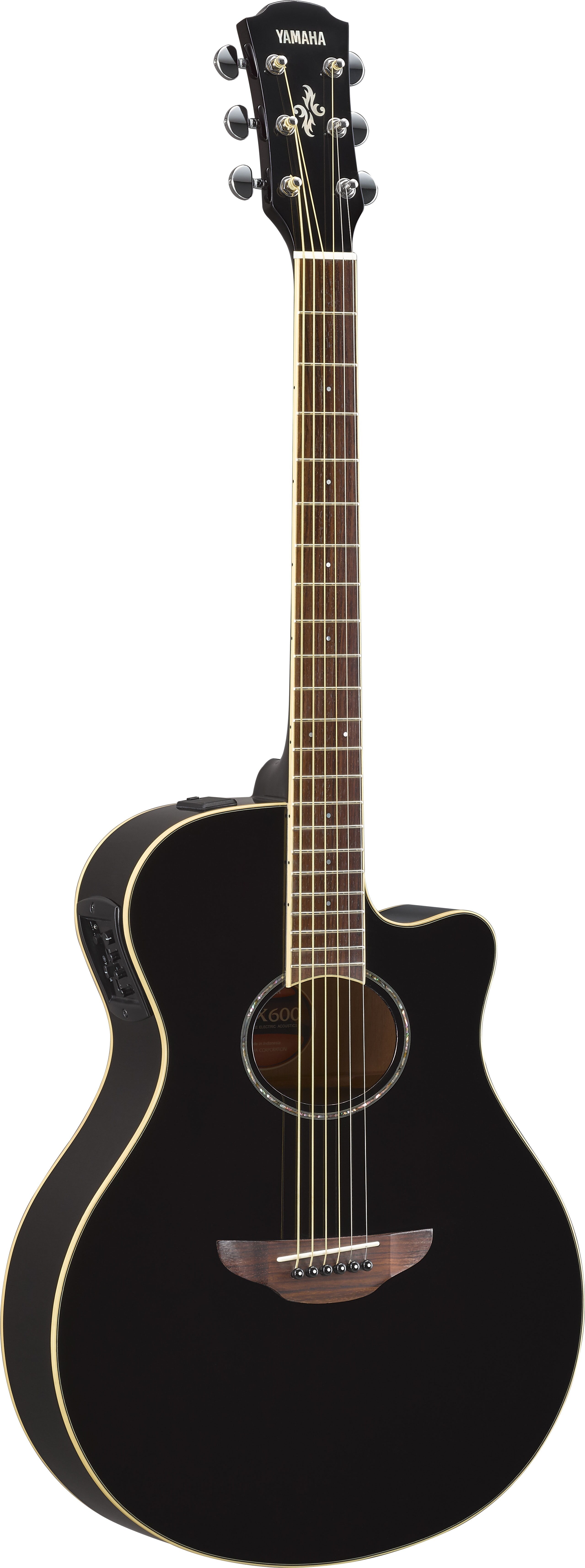 Yamaha APX600 Black Acoustic-Electric Guitar – Slim Comfort & Stage-Ready Performance
