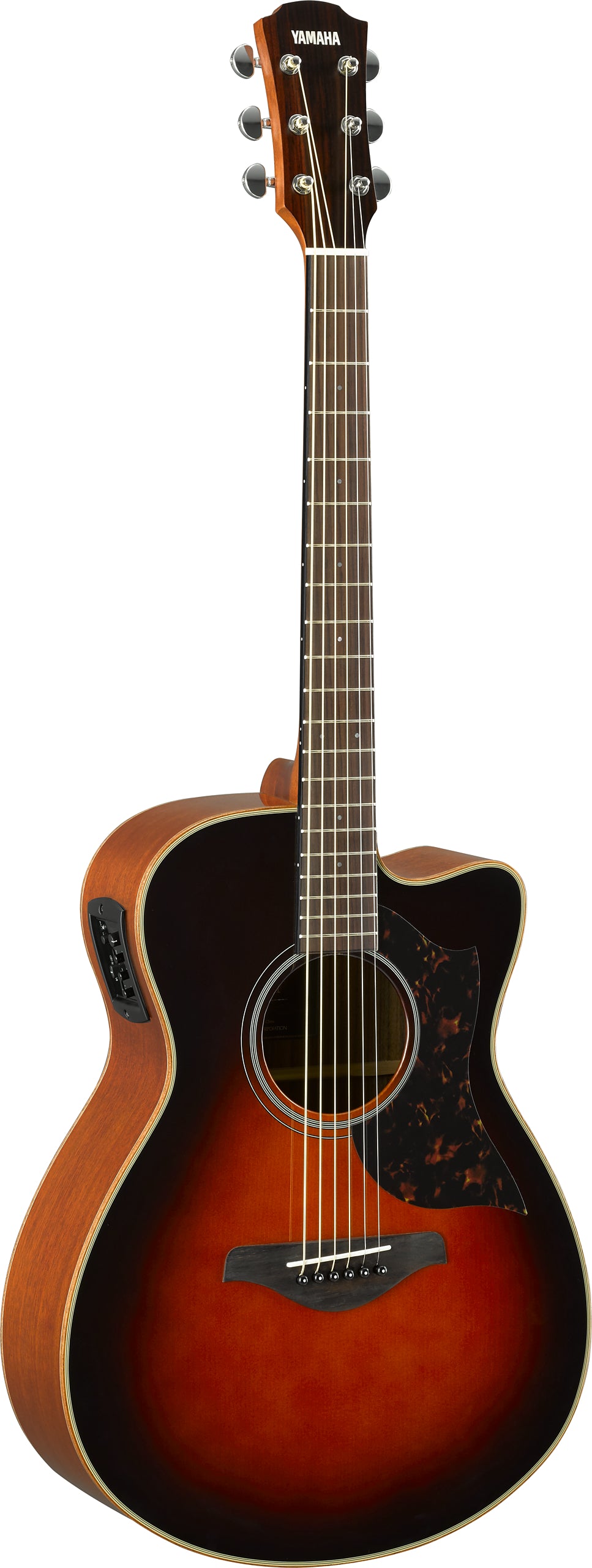 Yamaha AC1M Tobacco Brown Sunburst Concert Acoustic-Electric Guitar – Warm Mahogany Tone & Balanced Stage Performance