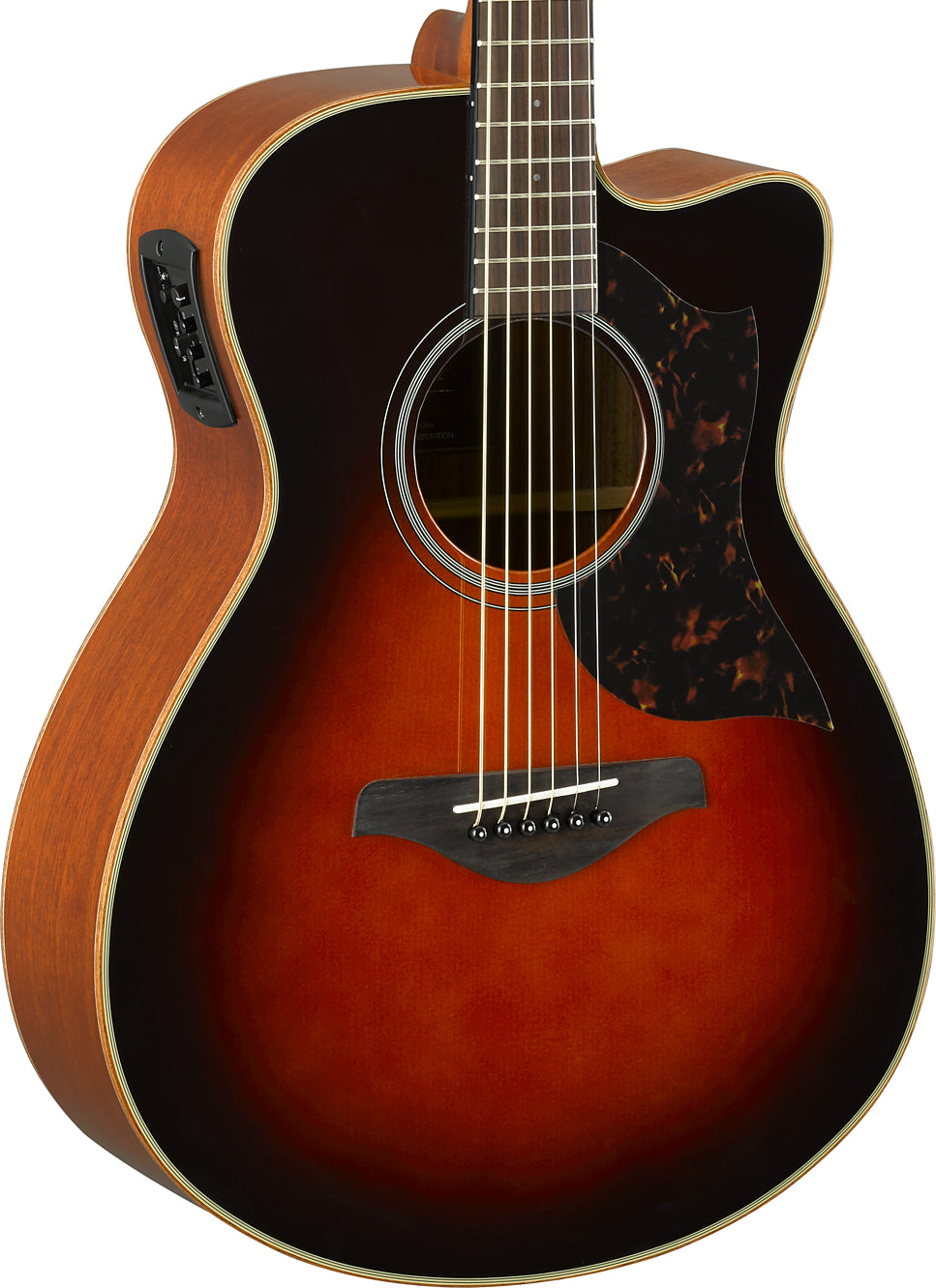 Yamaha AC1M Tobacco Brown Sunburst Concert Acoustic-Electric Guitar – Warm Mahogany Tone & Balanced Stage Performance