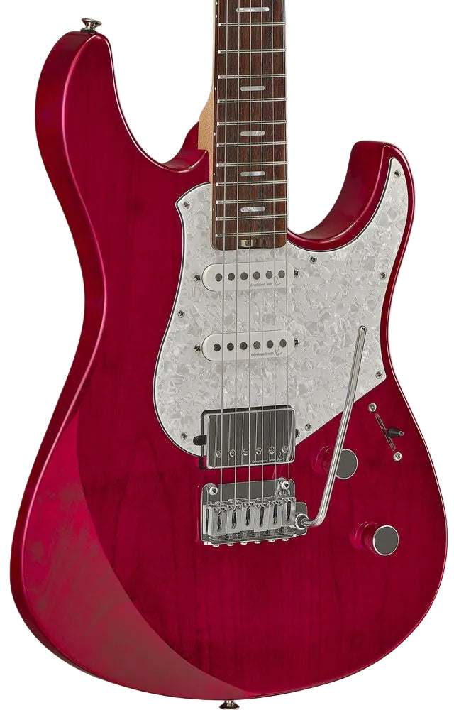Yamaha PACS+12 Fired Red Electric Guitar – Reflectone Clarity & HSS Flexibility