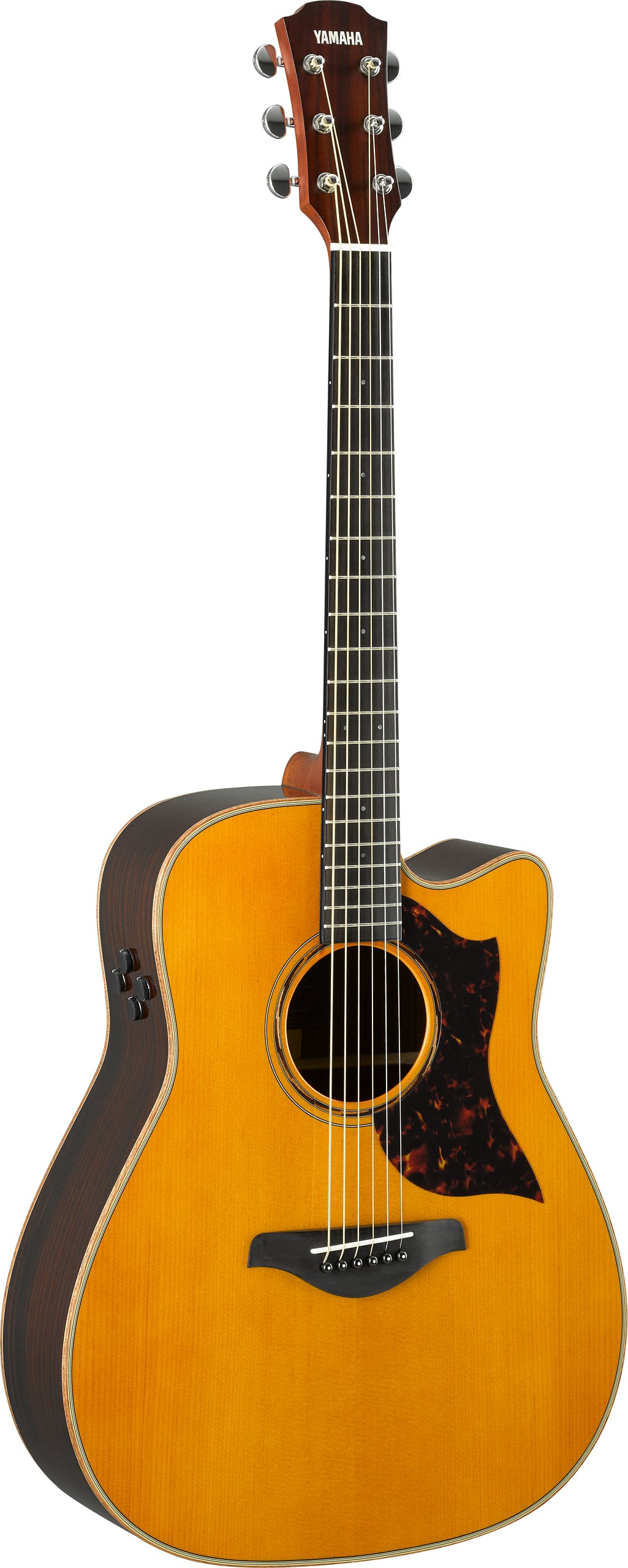 Yamaha A3R Vintage Natural Acoustic-Electric Guitar – All-Solid Rosewood Tone & Professional Stage Performance